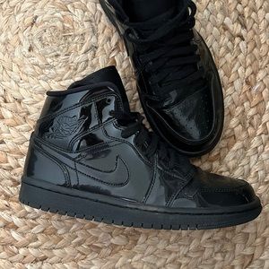 Air Jordan patent black leather. Size 7 womens
